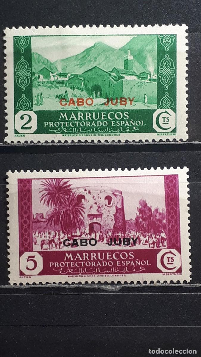 Sellos: CABO JUBY. A&Ntilde;O 1935. *. EDIFIL 68/9