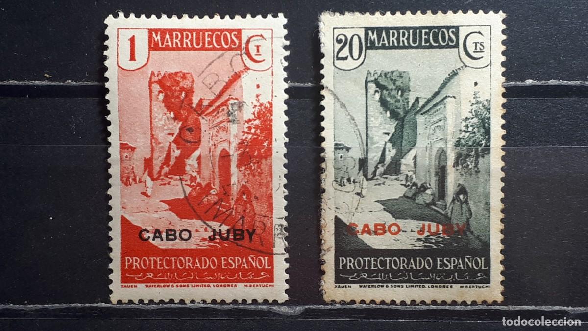 Sellos: CABO JUBY. A&Ntilde;O 1935. &deg;. EDIFIL 67, 72