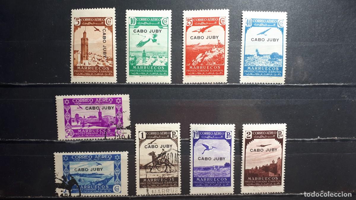 Sellos: CABO JUBY. A&Ntilde;O 1938. */&deg;. EDIFIL 102/10, falta 111.