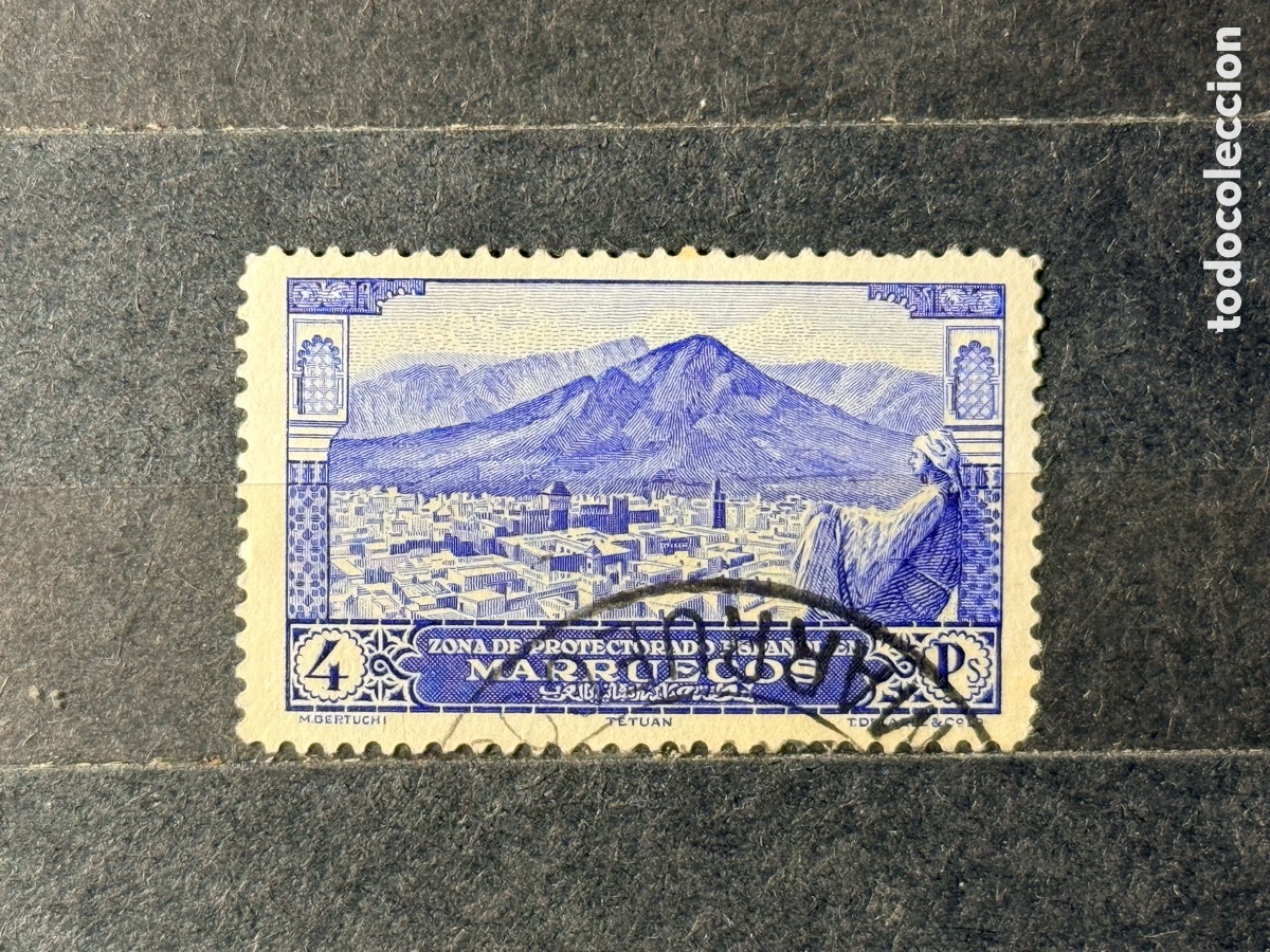 Sellos: Espa&ntilde;a. 1928. Alfonso XIII. Marruecos. Edifil 117. Usado.