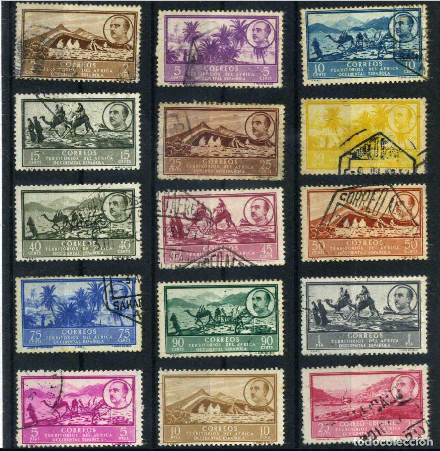 Sellos: Africa Occidental Espa&ntilde;ola (AOE) 1950 (usados)