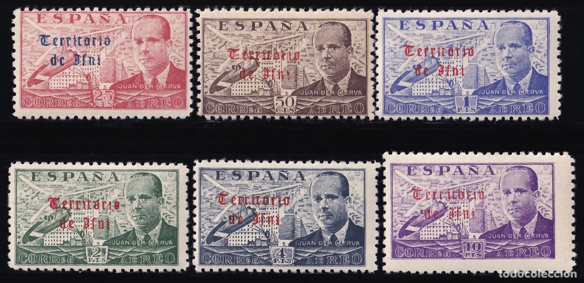 Sellos: IFNI, 1949 EDIFIL N&ordm; 59 / 64 /*/, Habilitados &rdquo;Territorio de Ifni&rdquo;