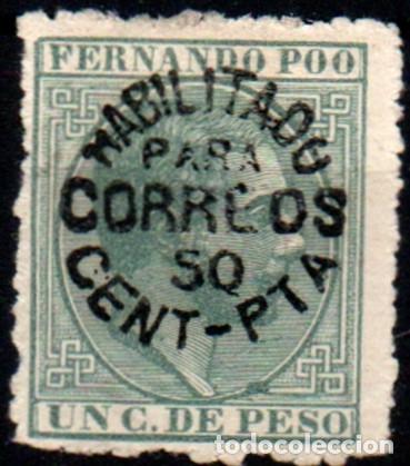 Sellos: Fernando Poo n&ordm; 9. A&ntilde;o 1884/94