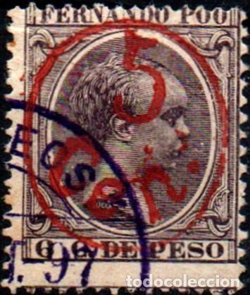 Sellos: Fernando Poo n&ordm; 40C. A&ntilde;o 1896/900