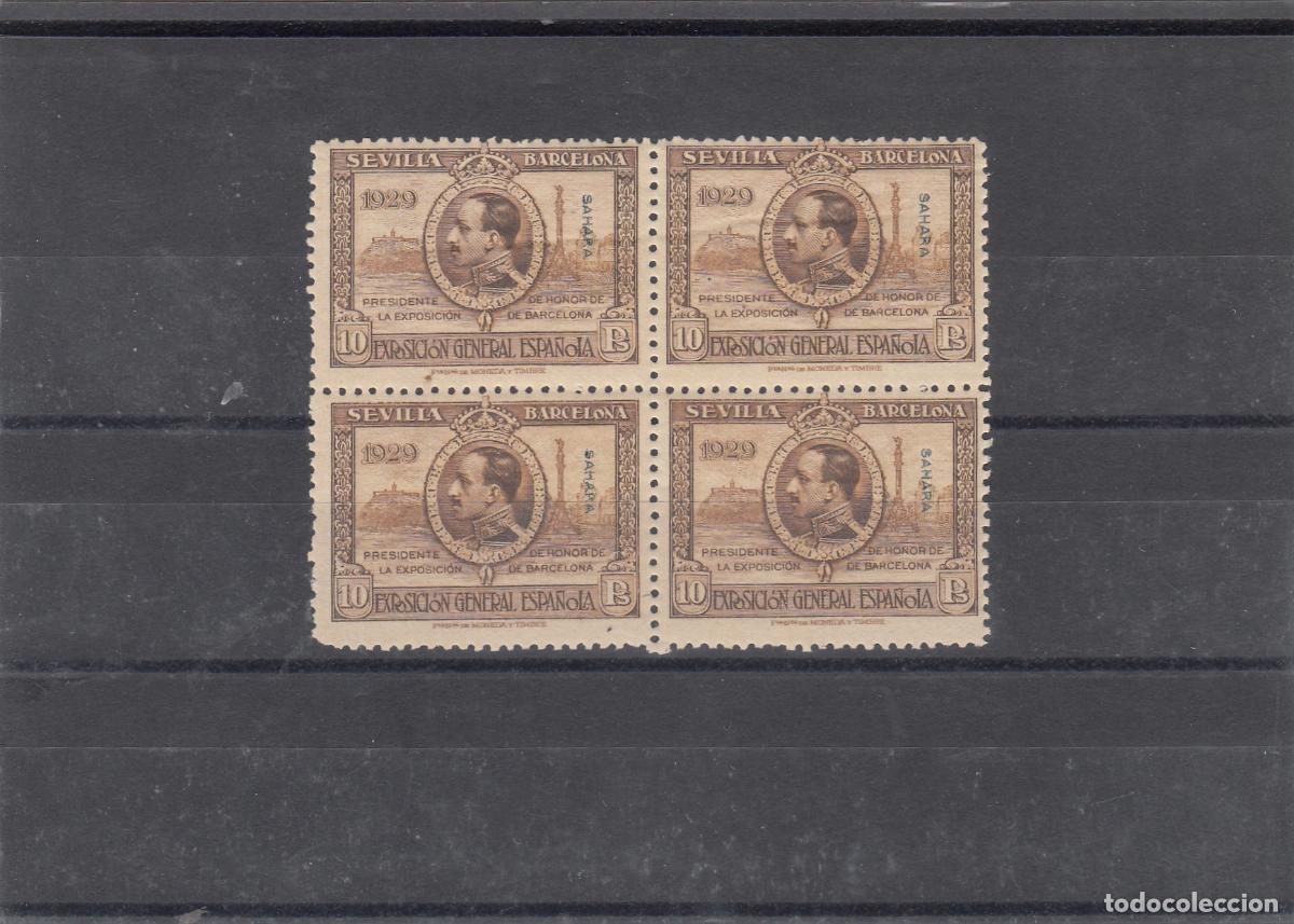 Sellos: CRCOL009 SELLOS COLONIA SAHARA CAT 35XX BLOQUE DE 4