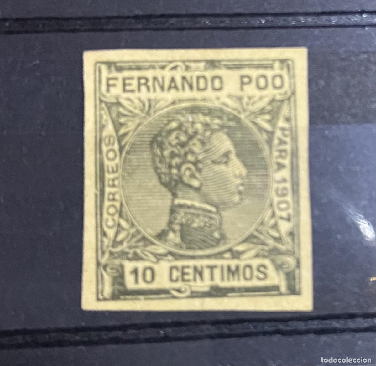 Sellos: CRCOL091 SELLO FERNANDO POO N&ordm; CAT 21