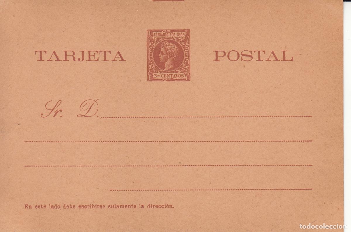 Sellos: CRCOL352 COLONIA FERNANDO POO. ENTERO POSTAL N&ordm; 4