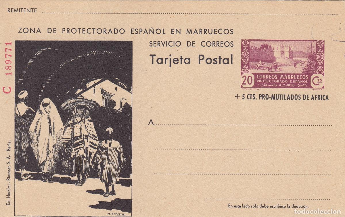Sellos: CRCOL361 COLONIA MARRUECOS ENTERO POSTAL SERIE B N&ordm; 81