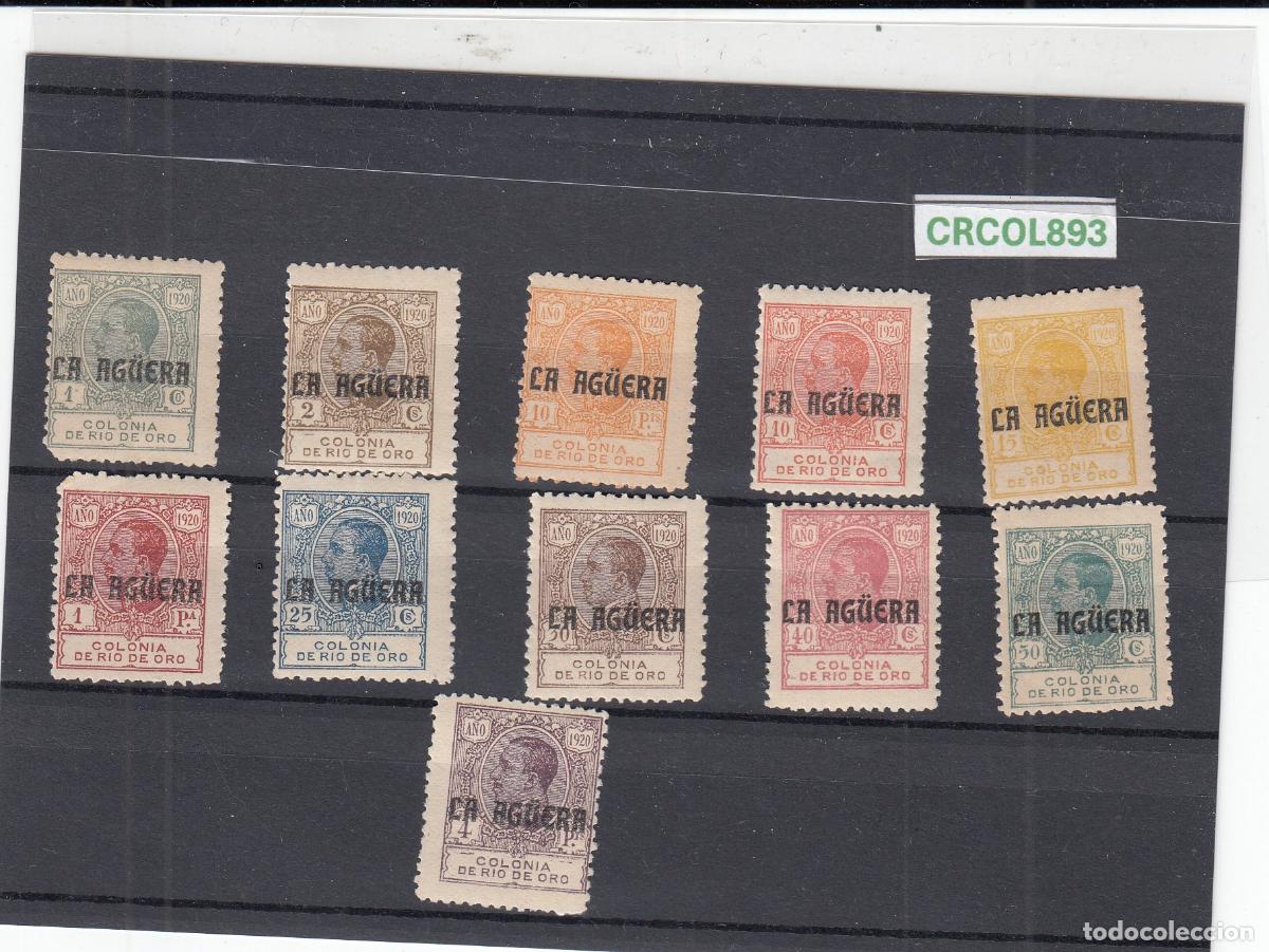 Sellos: CRCOL893 SELLOS COLONIA LA AGUERA 1/13 FALTAN 3 Y 6 SIN CHARNELA