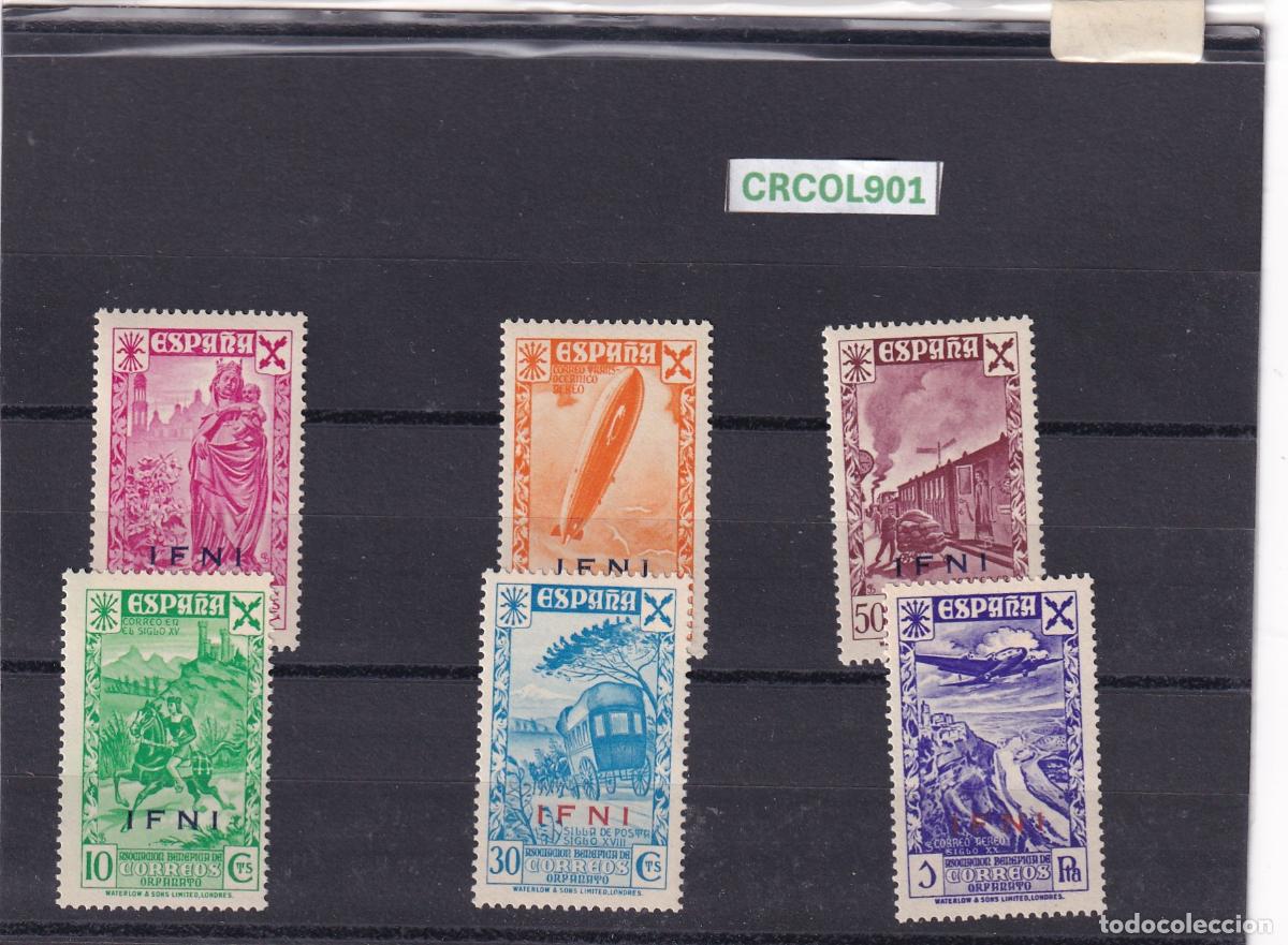 Sellos: CRCOL901 SELLOS ESPA&Ntilde;A COLONIA IFNI BENEFICIENCIA N&ordm; CAT 7/12 XX SIN CHARNELA