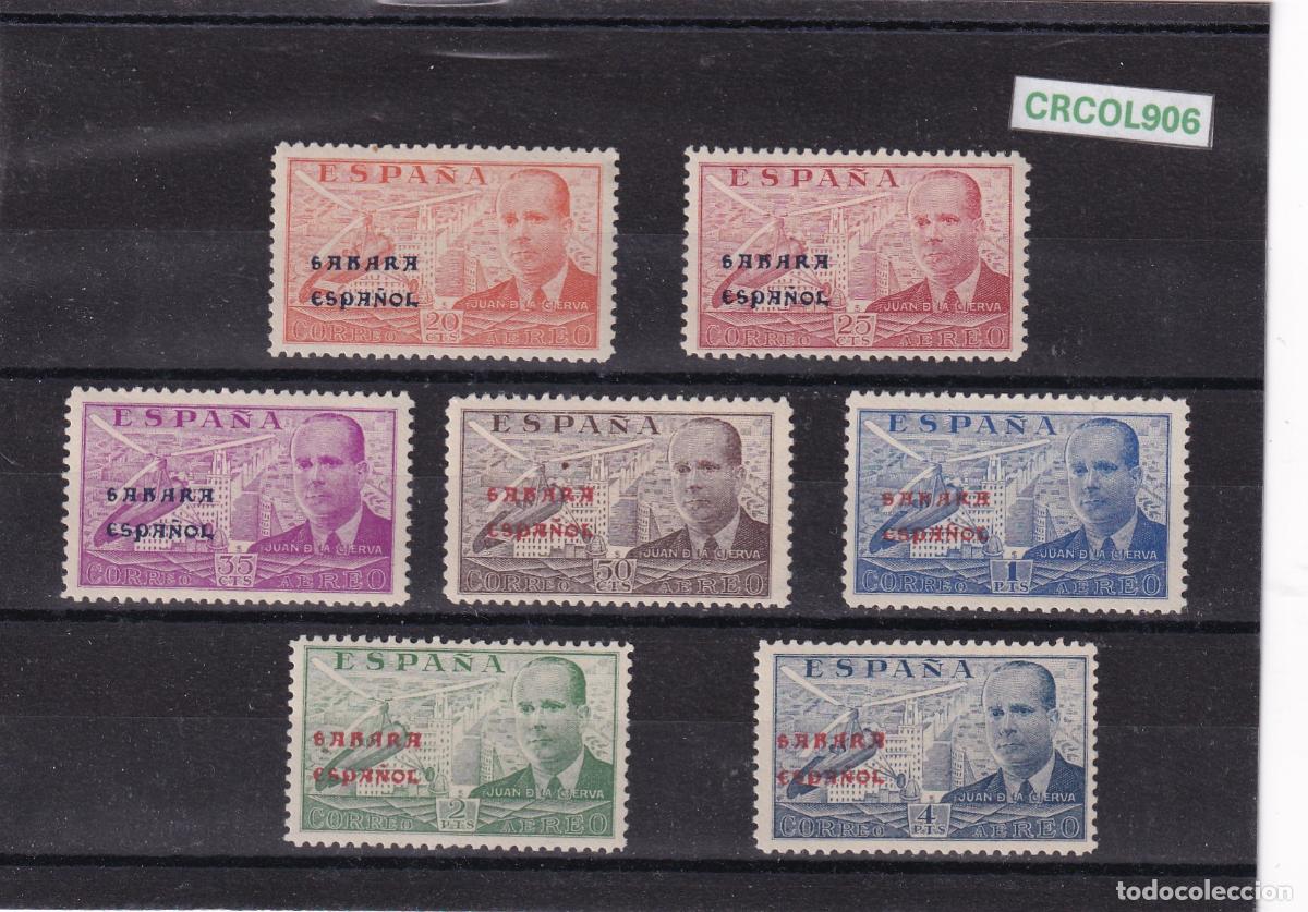 Sellos: CRCOL906 SELLOS COLONIA SAHARA EMISION PRIVADA N&ordm; CAT 62H/62P XX SIN CHARNELA