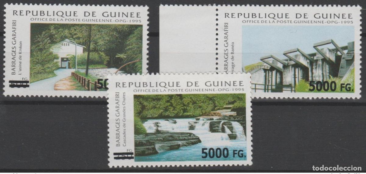 Sellos: Guinea 2008 Mi. 6235/6238 sobrecargadas sobreimpresas Presas Garafiri Wasserbau RARE