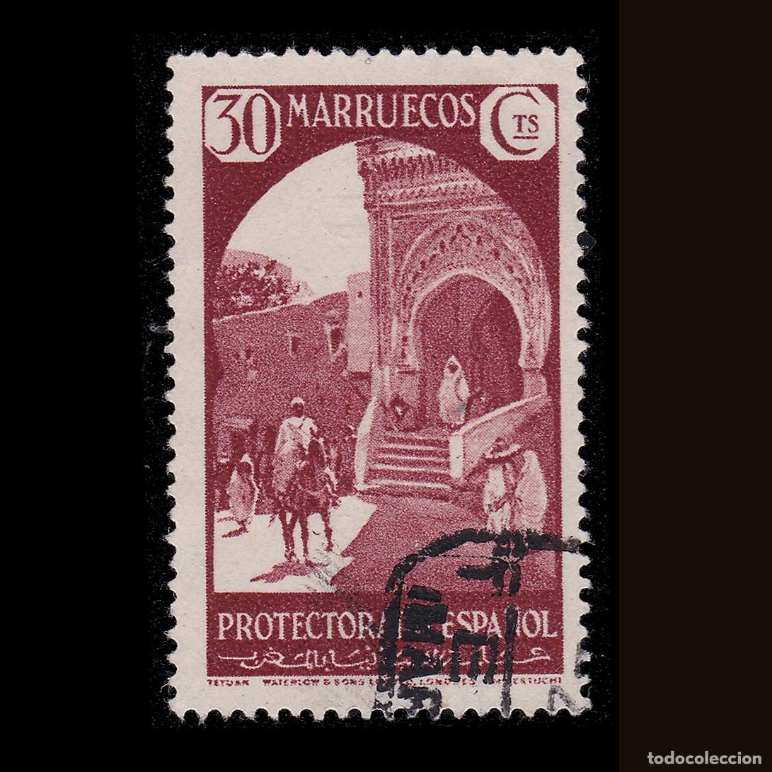 Sellos: MARRUECOS ESPA&Ntilde;OL.1933-35. 30c.Matasello. EDIFIL 140 + OBSEQUIO.