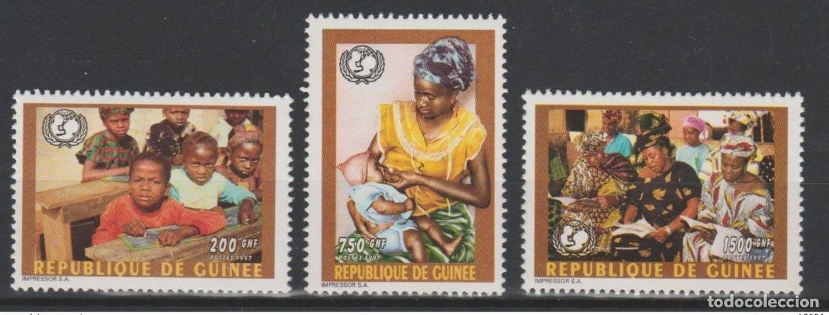 Sellos: Guinea 1997 Mi. A1708 C1708 D1708 50 a&ntilde;os UNICEF infancia &iexcl;&iexcl;RARO!!