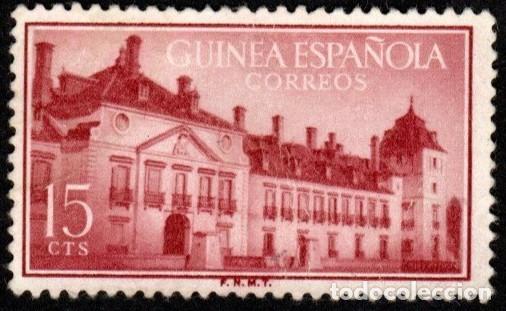 Sellos: Guinea Espa&ntilde;ola. Tratado de &rdquo;El Pardo&rdquo;. 1955. Edifil-348-349. Usado