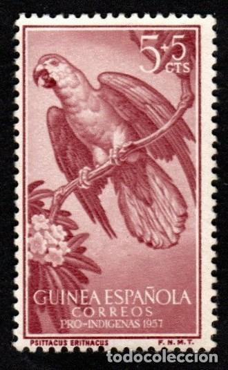 Sellos: Guinea Espa&ntilde;ola. Pro-Ind&iacute;genas. 1957. Edifil-365-367. S. Completa. Usado