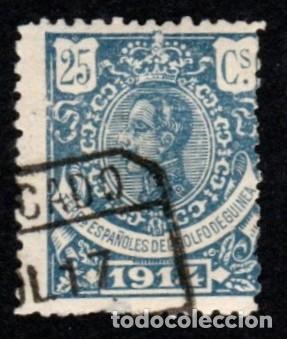 Sellos: Guinea Espa&ntilde;ola. Alfonso XIII. 1914. Edifil-104. Usado