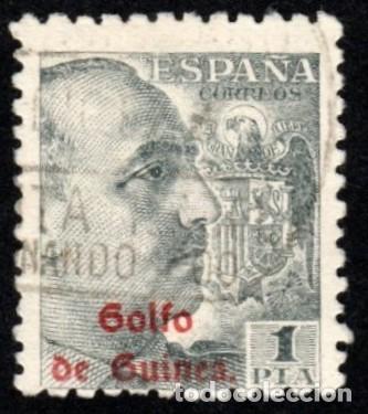 Sellos: Guinea Espa&ntilde;ola. Sello Espa&ntilde;ol Habilitado. 1942. Edifil-269. Usado