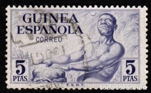 Sellos: Guinea Espa&ntilde;ola. Ind&iacute;gena y Tam-Tam. 1952. Edifil-311/313. S. completa. Usados