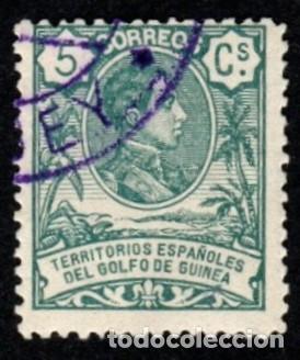 Sellos: Guinea Espa&ntilde;ola. Alfonso XIII. 1909. Edifil-61. Usado