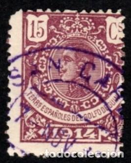 Sellos: Guinea Espa&ntilde;ola. Alfonso XIII. 1914. Edifil-102. Usado