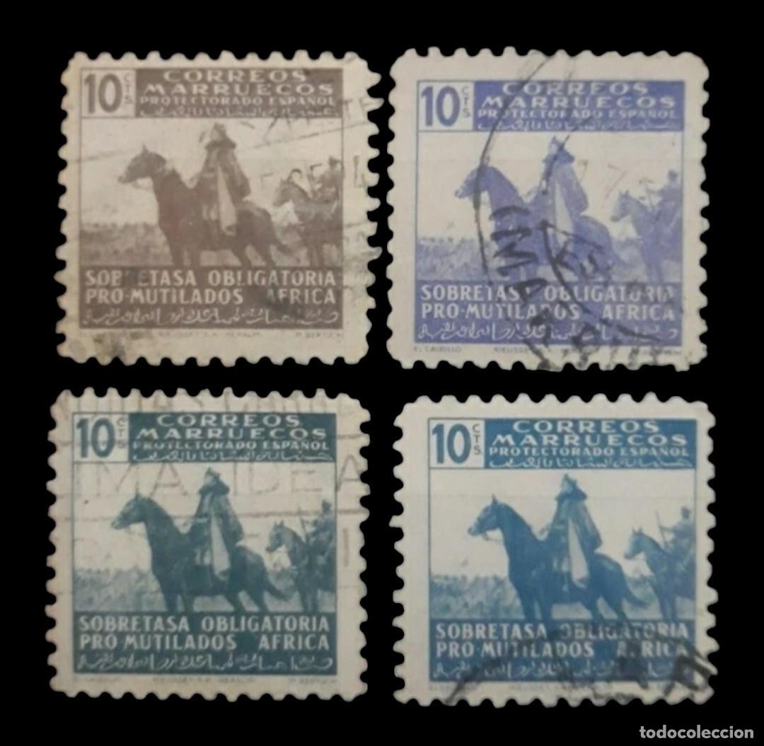 Sellos: MARRUECOS ESPA&Ntilde;OL 1943 PRO MUTILADOS DE GUERRA. USADO.