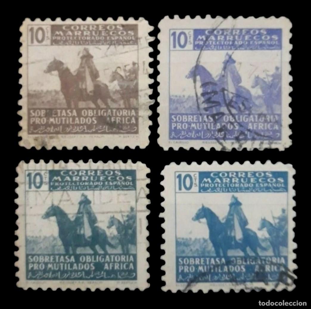 Sellos: MARRUECOS ESPA&Ntilde;OL 1943 PRO MUTILADOS DE GUERRA. USADO.
