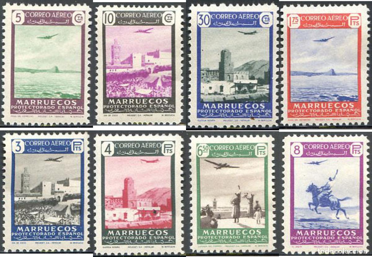 Sellos: 54107 HINGED MARRUECOS ESPA&Ntilde;OL 1949 CABALLOS