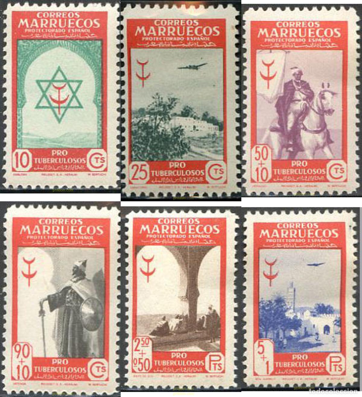 Sellos: 54106 MNH MARRUECOS ESPA&Ntilde;OL 1948 ANTITUBERCULOSIS