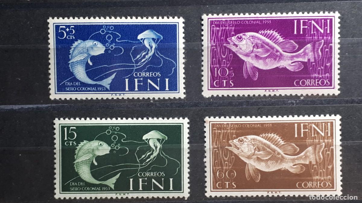 Sellos: IFNI. A&Ntilde;O 1953. *. EDIFIL 99/102