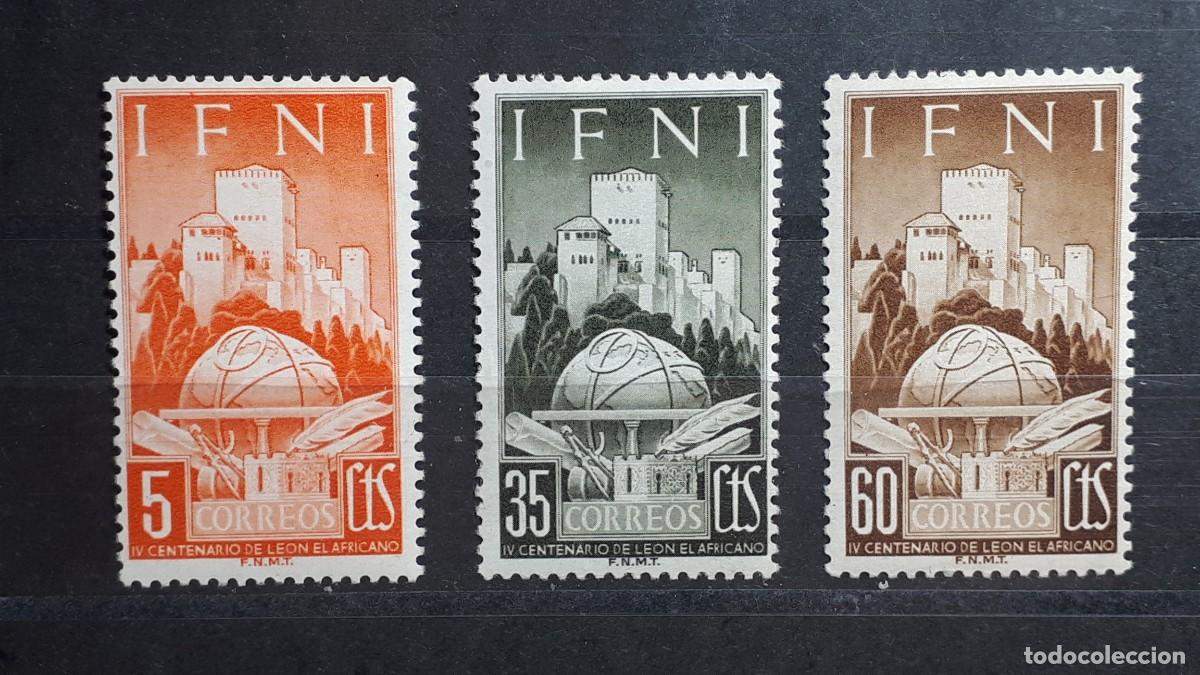 Sellos: IFNI. A&Ntilde;O 1952. *. EDIFIL 86/8