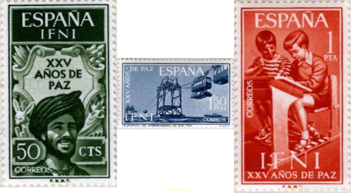 Sellos: 198529 MNH IFNI 1965 25 A&Ntilde;OS DE PAZ