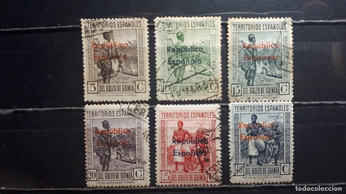 Sellos: GUINEA. A&Ntilde;O 1932. &deg;. EDIFIL 232/6, 238