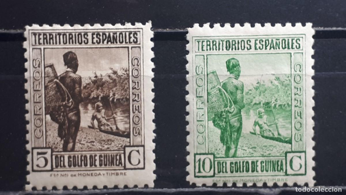 Sellos: GUINEA. A&Ntilde;O 1934. *. EDIFIL 246/7