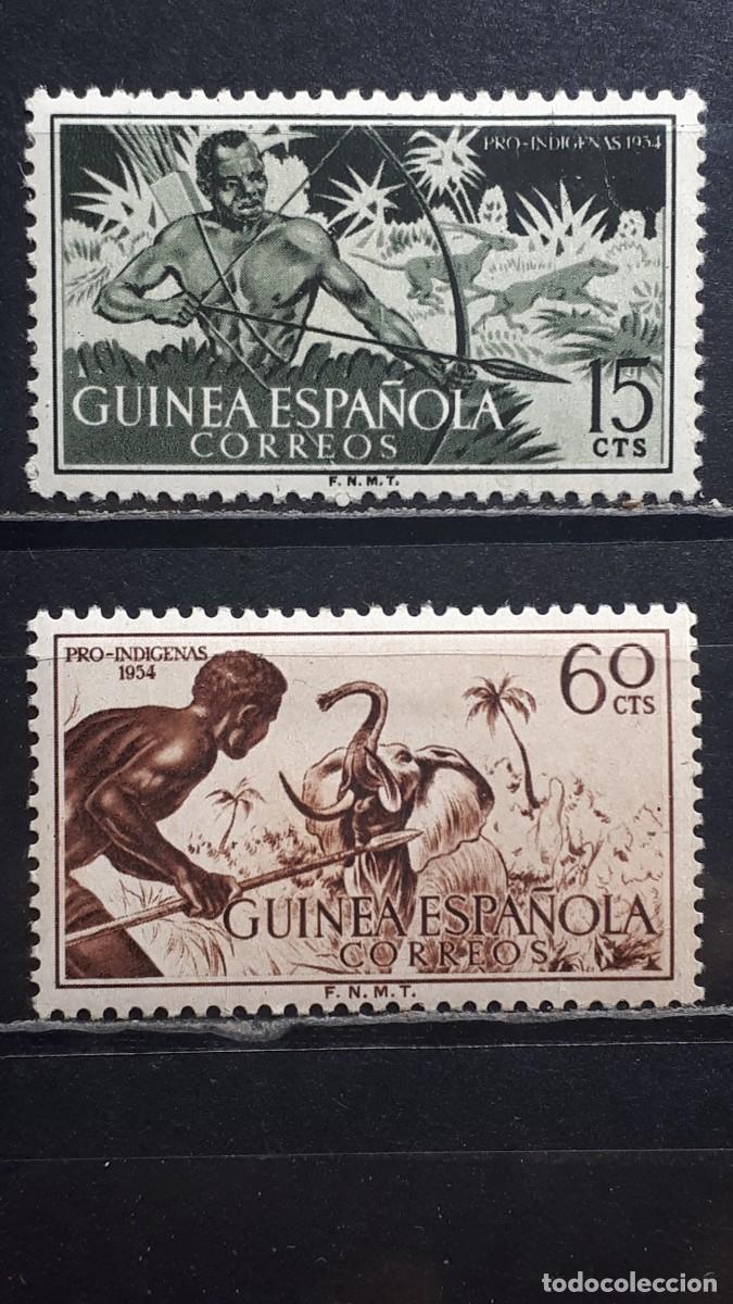Sellos: GUINEA. A&Ntilde;O 1954. *. EDIFIL 336/7