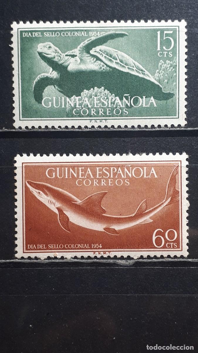 Sellos: GUINEA. A&Ntilde;O 1954. *. EDIFIL 340/1
