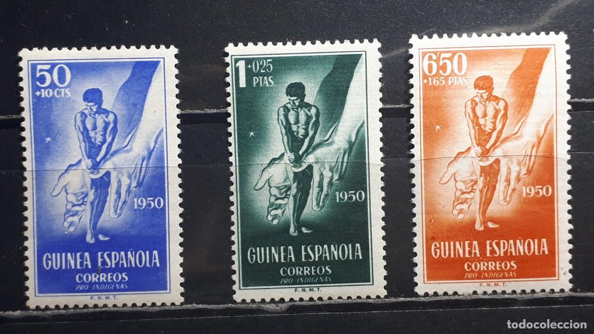 Sellos: GUINEA. A&Ntilde;O 1950. *. EDIFIL 295/7