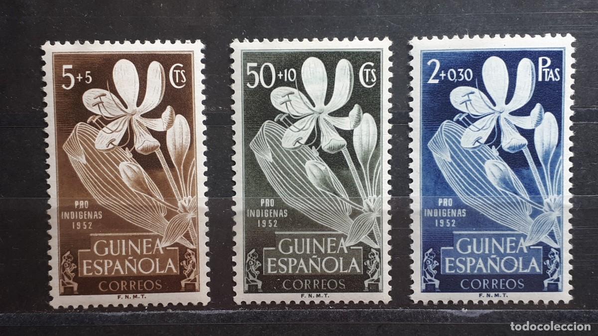 Sellos: GUINEA. A&Ntilde;O 1952. *. EDIFIL 314/6