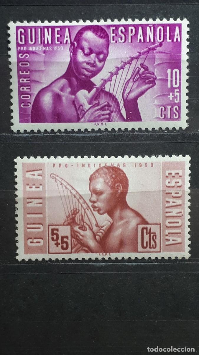 Sellos: GUINEA. A&Ntilde;O 1953. *. EDIFIL 321/2