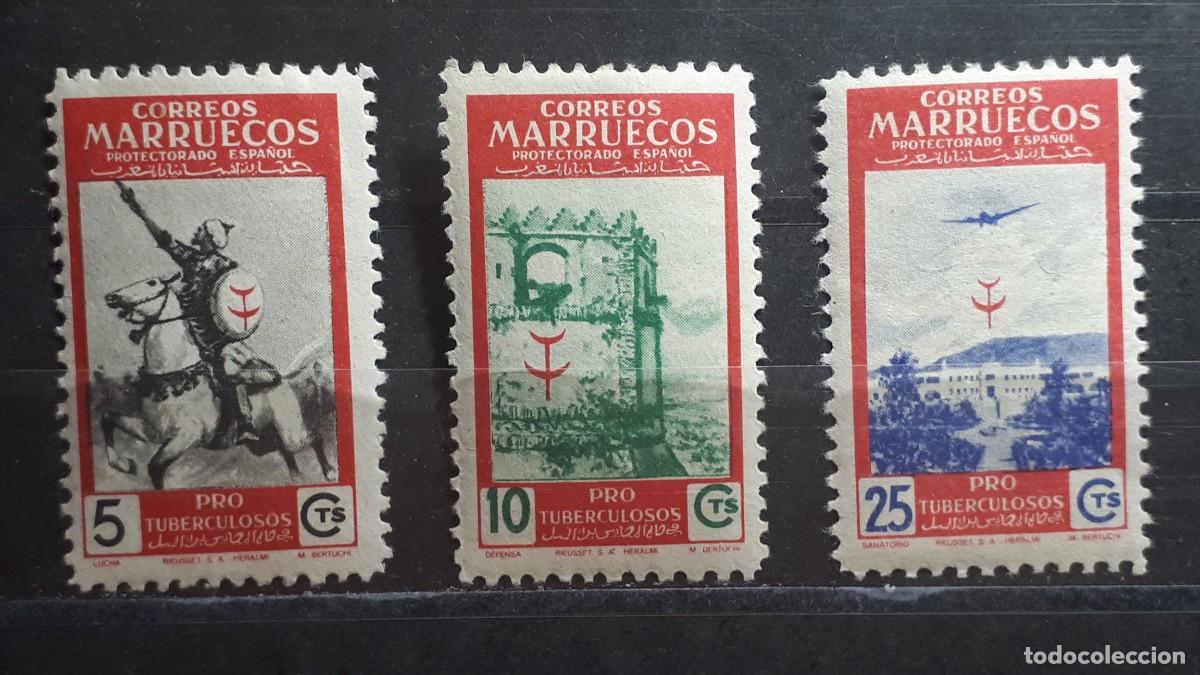 Sellos: MARRUECOS. A&Ntilde;O 1950. *. EDIFIL 325/6, 329