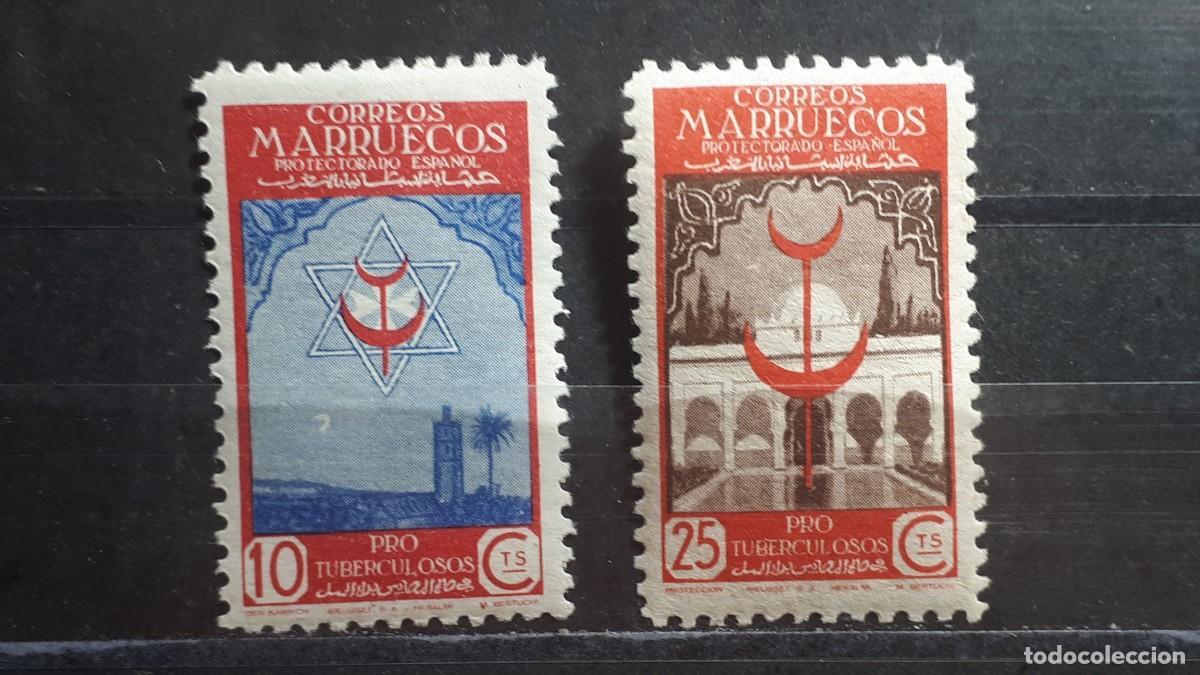 Sellos: MARRUECOS. A&Ntilde;O 1947. *. EDIFIL 275/6