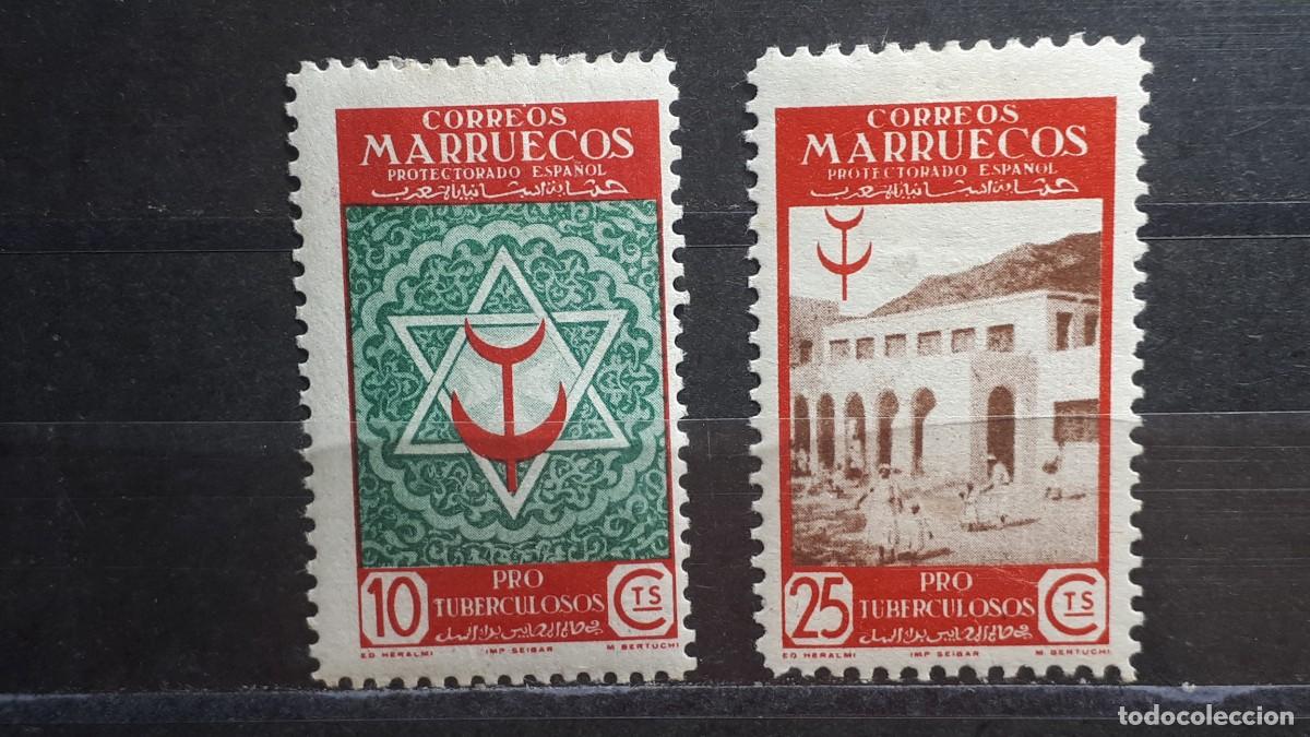 Sellos: MARRUECOS. A&Ntilde;O 1946. *. EDIFIL 270/1
