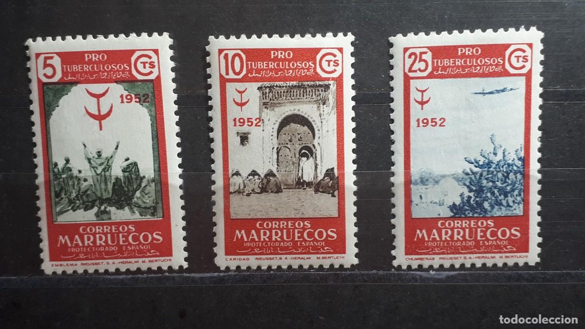 Sellos: MARRUECOS. A&Ntilde;O 1952. *. EDIFIL 361/2, 366