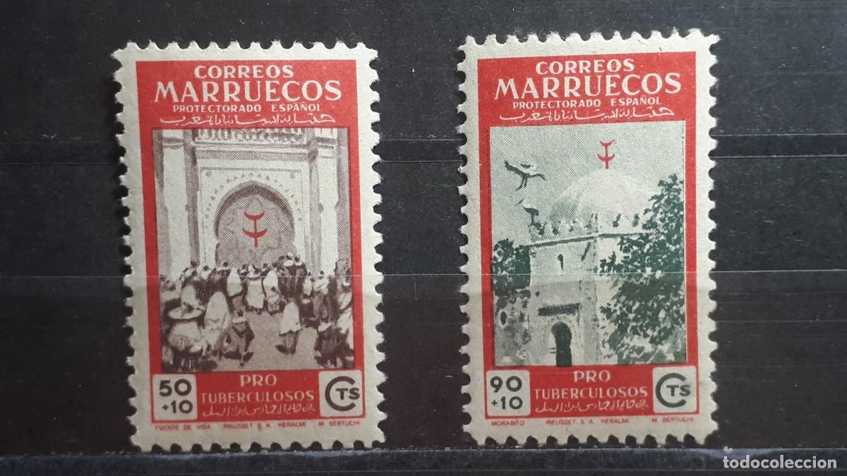 Sellos: MARRUECOS. A&Ntilde;O 1950. *. EDIFIL 327/8