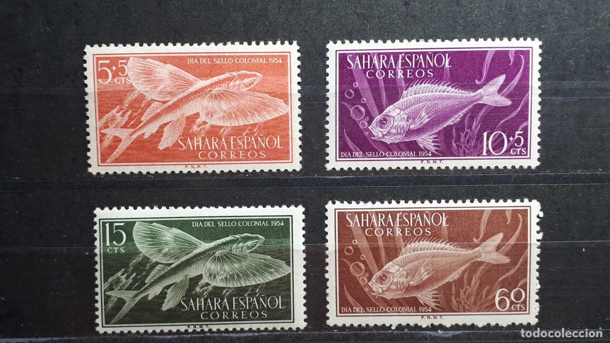 Sellos: S&Aacute;HARA. A&Ntilde;O 1954. *. Edifil 116/9