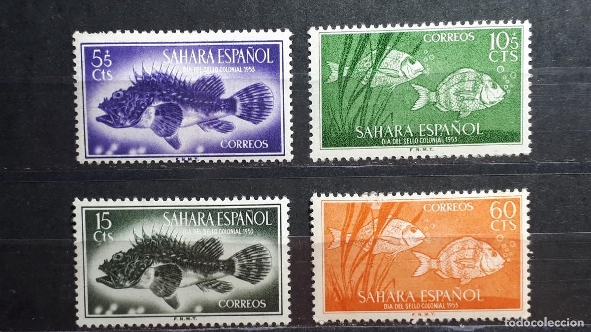 Sellos: S&Aacute;HARA. A&Ntilde;O 1953. *. Edifil 108/11
