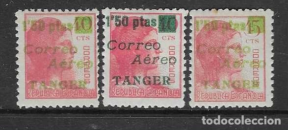 Sellos: TANGER, PAREJA DE 1,50 PTA. SOBRE 40 CTS, + VARIEDAD DE CLOR Y 1,50 PTA. SOBRE 45 CTS.- VER FOTOS