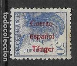 Sellos: TANGER, 50 CTS. SOBRECARGA ROJA, VER FOTOS