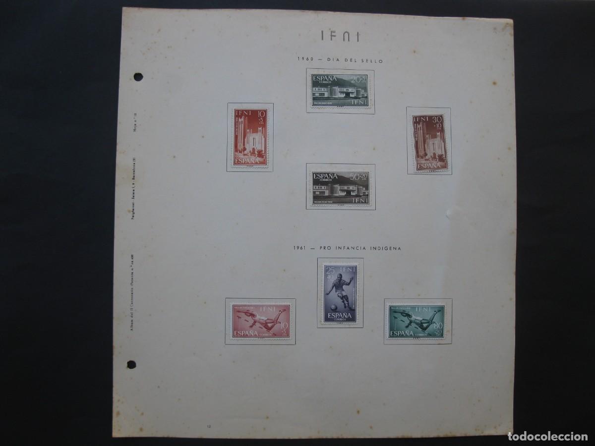 Sellos: HOJA CON 7 SELLOS DEL IFNI - A&Ntilde;OS 1960 Y 1961.