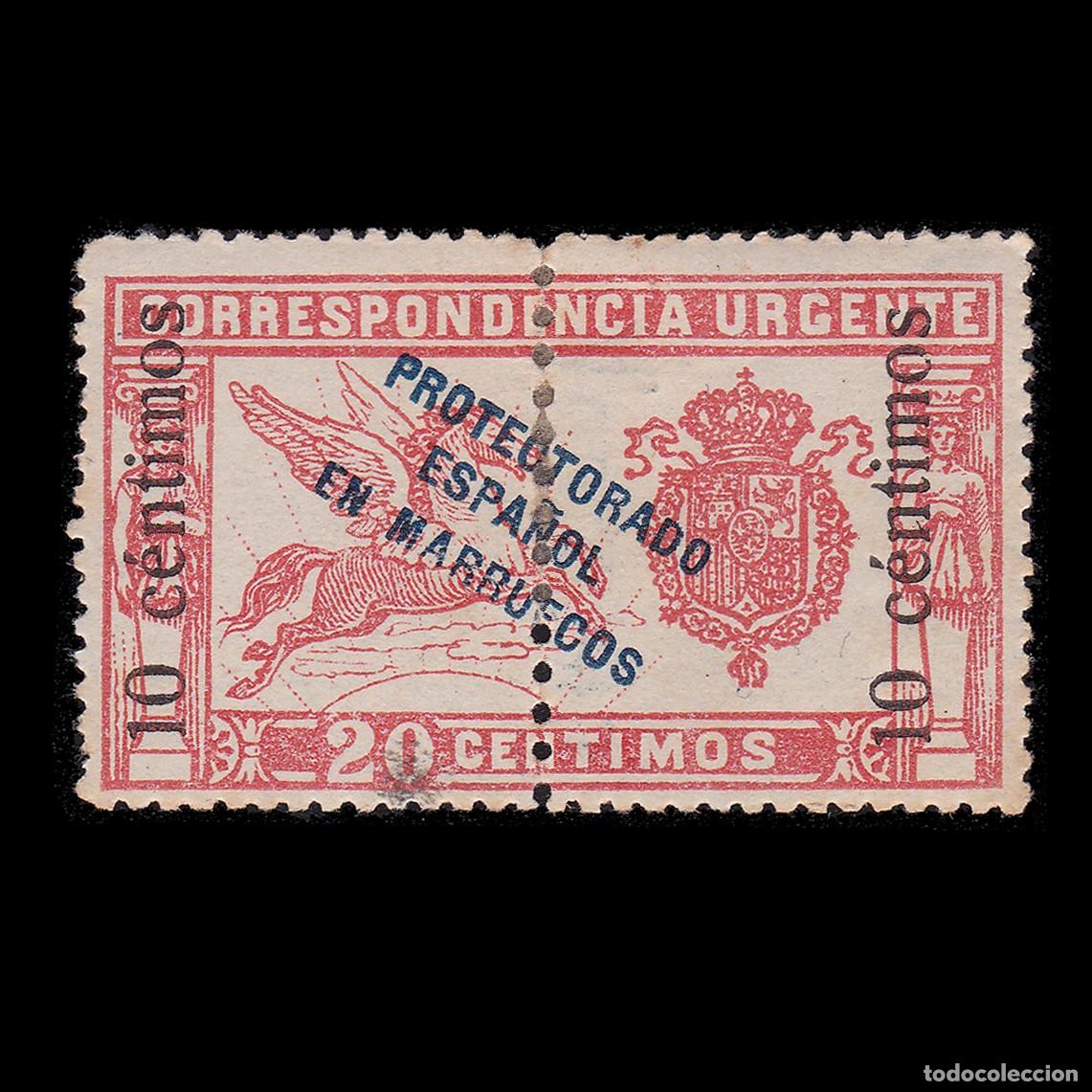 Sellos: ESPA&Ntilde;A MARRUECOS. 1920. Alfonso XIII. 10c s 20c. Nuevo* Edifil 66 + OBSEQUIO